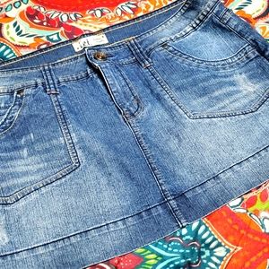 Juniors LEI Denim Mini Skirt Size 15